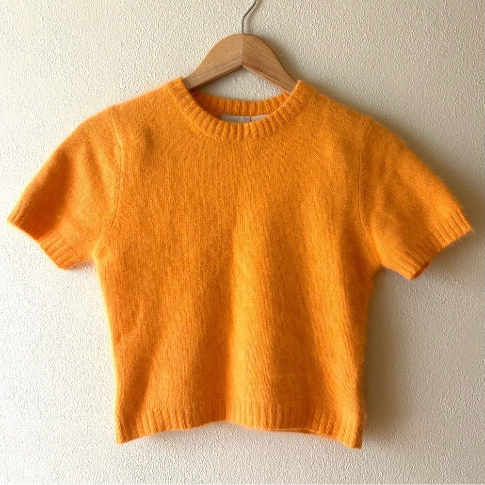 Orange Crew Neck Sweater